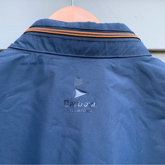 NWT NEW Barbour Menton Zip Up Waterproof Bomber Storm Force Navy Camo Jacket XXL - Picture 13 of 16